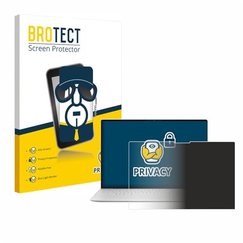 brotect Protection Anti-Espion pour Dell XPS 13 9340 2024 | Anti-Spy Protection d'écran Made in Germany Privacy Film Écran de Confidentialité Clair