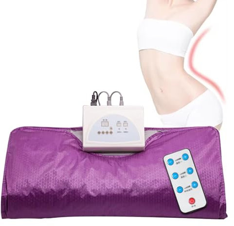 vanenferse Manta De Sauna Infrarrojo, Portatil Far Infrared Sauna Blanket, Sauna Personal para Relajación En El Hogar, Manta De Sauna Adelgazante Profesional, Desintoxicación Corporal, 180x80 Cm