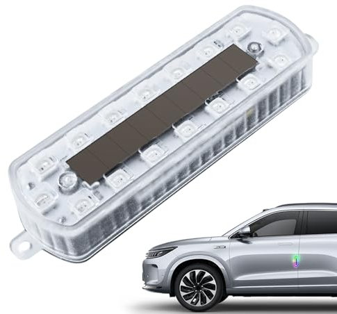 Feux Stroboscopiques LED pour Camions, Lumières LED Solaires Sans Fil Multicolores pour Véhicules, Éclairage D’Avertissement Et D’Urgence Automobile Pour Moto, Camion, Drone Et Châssis