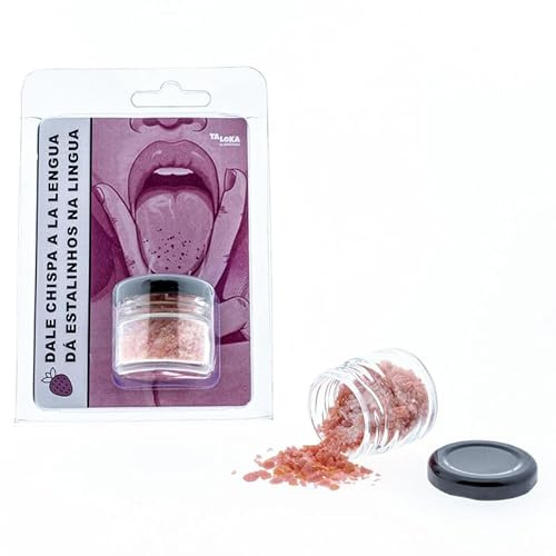 Taloka - Poudre Pétillante Saveur Fraise pour Plaisir Oral (Fellation/Cunnilingus) - Boîte de 30g - Stimulant Sensuel Gourmand - Idée Cadeau Couple