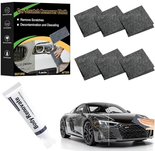 Nano Sparkle Tuch Auto Kratzer Original, NanoWipe Kratzer Entferner mit Nanotechnologie, Wiederverwendbar & Lackschonend, Für Alle Lackfarben & Fahrzeugtypen (1)