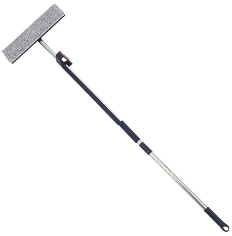 FOYTOKI Serpillère Balai avec Tête Rotative Degrés Manche Long pour Nettoyage Sols Et Murs avec Microfibre