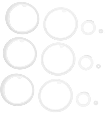 MUELODSIC Lot de Joints Toriques Silicone Souple pour Bouteilles Anneaux Détanchéité Flexibles pour Gourdes Remplacement Facile pour Usage et Conservation Alimentaire