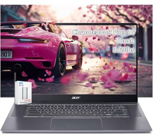 acer Chromebook Plus 515 Touchscreen Laptop - 15inch FHD Touch -Intel Core i3-1305U -8GB RAM -256GB SSD +128GB SSD Card -Gaming Chromebook -Students School 2025