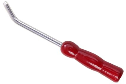 Haodream Regolatore per Calamari con Manico in Legno Jigs Hook Strumento Riparazione Ganci Raddrizzatore Correttore Accessorio per Attrezzatura da Pesca Regolatore per Calamari in Acciaio