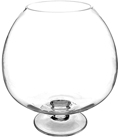 Atmosphera - Copa de balón en el pie - Vidrio - H32 cm