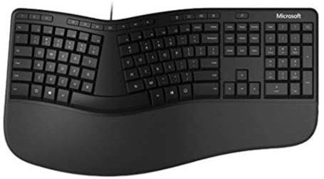 Microsoft LXM-00004 Wired Ergonomic Keyboard, Black