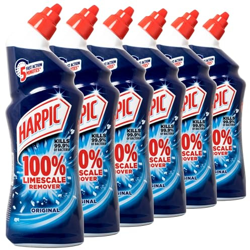 6er Pack - Harpic WC Gel, Entkalker - Original - 750ml