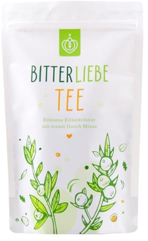 BitterLiebe® Kräutertee lose 100g mit der Kraft der Bitterstoffe I Bitterkräuter, Löwenzahn, Tausendgüldenkraut, Fenchel, Pfefferminz I ca. 60 Tassen