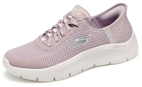 Skechers Damen Go Walk Flex Grand Entry Slip-On, Malve Textilbesatz, 35 EU