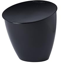 Mepal - Cestino per Rifiuti Organici Calypso - Piccolo Contenitore per Rifiuti con Coperchio - Ideale per l'Organizzazione della Cucina - Lavabile in Lavastoviglie - 2200 ml - Nordic black