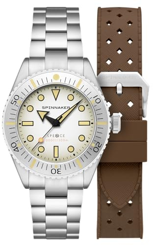 Spinnaker Herren 40mm Spence 300 Automatikuhr mit massivem Edelstahlarmband SP-5097