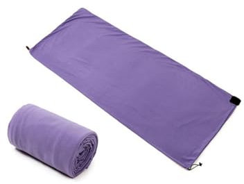 GIJMZY Hüttenschlafsack Fleece-Schlafsack for den Außenbereich, Schlafsack mit Innenfutter, ausgestattet mit ultraleichtem Camping, Wandern, Klettern, unverzichtbar for warme(Fragrant Taro Purple)