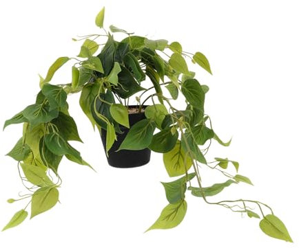 RORPOIR Pianta Artificiale in Vaso Realistica Finto Pothos Verde Da Per Decorare La Tavola Piccole Piante Finte Per L'ufficio Domestico
