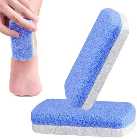 Glass Pumice Stone for Feet – Callus Remover & Foot Scrubber for Cracked Heels & Dead Skin, Reusable Exfoliating Tool for Smooth Feet, Shower Safe Foot File for Home Pedicure & Spa Use