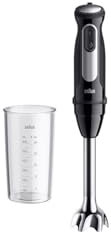 Braun MultiQuick Pro 5 MQ55001M, Frullatore a Immersione, Tec PowerBell Plus, 25 Velocità+Turbo, Sistema Easy Click Plus, Impugnatura Ergonomica, Albero in Acciaio, Bicchiere da 600ml, 1000W, Nero