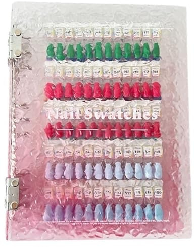 Livret Magnétique D'échantillons D'ongles 120/180/240 Couleurs D'ongles, Présentoir À Pointes Magnétiques Séparables, Présentoir For Salon De Nail Art, Livret De Présentation Facile À Visualiser Et À