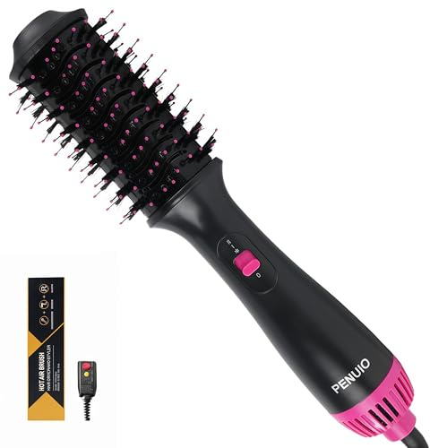 Hair Dryer Brush Blow Dryer 4-in-1 Hot Air Styler, Blowout Brush Hair Dryer Styler & Volumizer with Ionic |Oval Large Barrel|Anti-frizz Blowout for Medium Long Hair [NOT for Short Hair] 3.5''