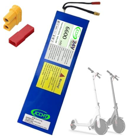 JCCHT Batería de Litio para Patinete eléctrico 7S2P de 29,4 V y 6600 mAh, 24 V, 6,6 Ah, con Conector JST + XT30.