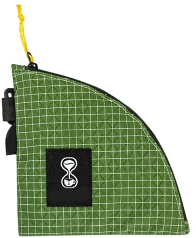PURPLELILY Soporte impermeable para filtro de café con gancho para colgar, bolsa de filtro de café con cremallera para viajes al aire libre, senderismo, a prueba de polvo, portátil, accesorio de café