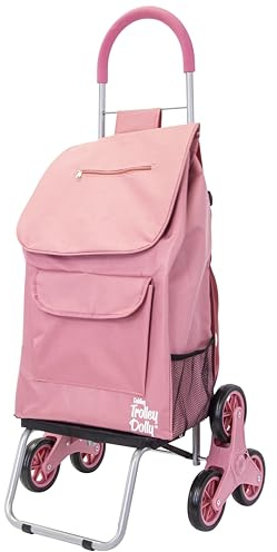dbest Products Stair Climber Trolley Dolly with Backpack Straps, Shopping cart Grocery Foldable Condo Apartment