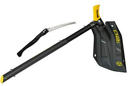 bca Unisex – Adulto D2 Ext with Saw Pala da valanga, Nero, 1SIZ, 23B0100.1.1.1SIZ