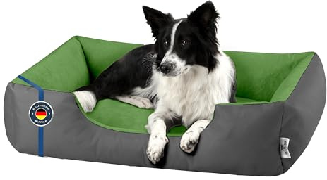 BedDog Hundebett LUPI Hundekissen Hundekorb mit Waschbarem Bezug | Hundesofa Schlafplatz und Liegeplatz für Alle Hunderassen, Formstabil Gepolstert, Sechs Größen von S bis XXXL