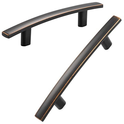 KOOFIZO 10 Pack 3 Inch Oil Rubbed Bronze Kitchen Cabinet Pulls Rubbed Bronze Cabinet Handles Bronze Cabinet Hardware for Kitchen Cabinets 1961 Drawer Dresser Cupboard Bedroom