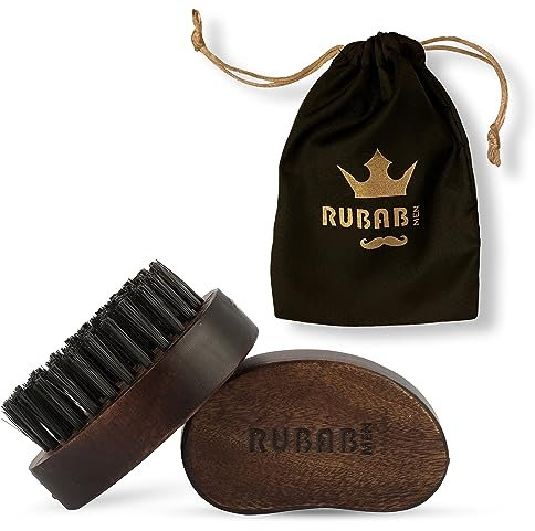 RUBAB MEN Travel Friendly Nylon Bristle Beard Brush for Men | Tame your Beard like a King!