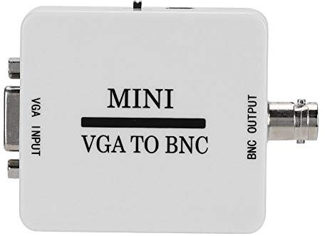 V BESTLIFE VGA to BNC Converter, HD VGA to BNC Video Adapter Audio Converter Mini 1080P for Video Conferencing Home Theater HDTV Monitors, TVs, Computers, etc.