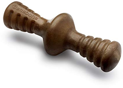 Benebone Zaggler Giocattolo da masticare per cani da masticare resistente per masticatori aggressivi, vera pancetta, gigante, prodotto negli Stati Uniti.
