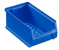 40 Sichtlagerkästen Lagersichtkästen Stapelkästen 175x100x75mm blau