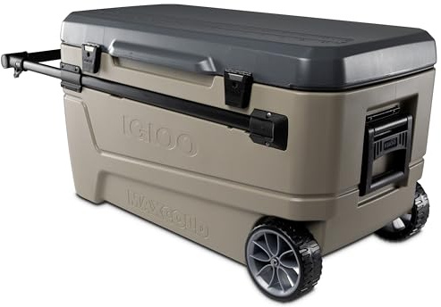 Igloo Sportsman Glide 110qt Wheeled Cooler, sandstone