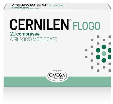 Omega Pharma - Cernilen Flogo, Integratore Alimentare con Graminex G63, Favorisce la Funzionalità delle Vie Urinarie - 20 Compresse