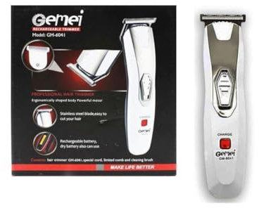 Trade Shop - Tagliacapelli Regolabarba Capelli A Batteria Ricaricabile Trimmer Rasoio Gm-6041