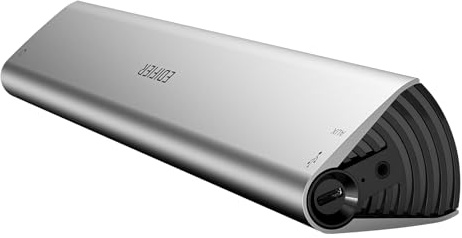 Edifier MF200 Computer Speaker, USB Powered Wireless Sound Bar for PC/Laptop/All-in-One, 8W RMS, Touch Control, 10h Battery Life (Silver)