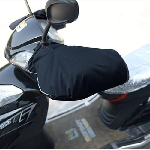 ITODA Manchon d'hiver chaud pour guidon de moto - Épais et coupe-vent - Étanche - Chauffe-mains - Pour moto et scooter