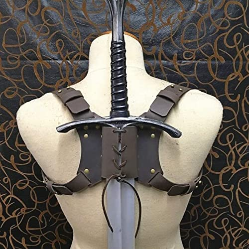 Bor Mittelalterlicher Rücken Mit Scheide, Messerrahmen, Ritter-Fecht-Requisiten Für Den Außenbereich, Samurai-Schultergurt Für Halloween-Kostüm, Cosplay-Requisite,YUYANAIAI