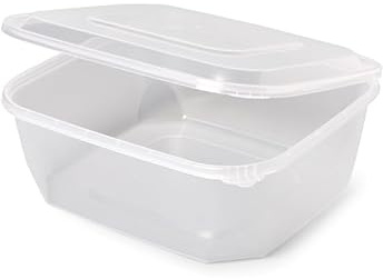 70 unidades Envases Plastico Desechables Polipropileno para Comida 500 c.c - Envases Bisagra Reciclable Reutilizable Alimentos - Envases Tarrinas Plástico con Tapa Apto para Microondas - Sin BPA