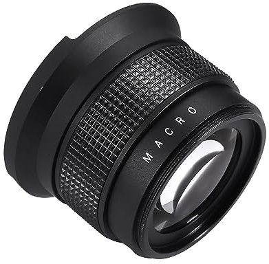 Objetivo ojo de pez de 58 mm 0,35 x, gran angular, macro, para cámara réflex digital y DSLR de 58 mm
