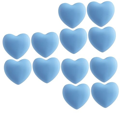 jojofuny 12pcs Heart Shape Drawer Handle Cute Cabinet Knob Kitchen Pull Handle Multi-use Furniture Grip Adorable for Home Decor