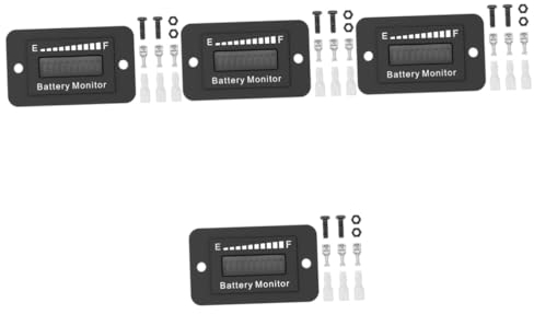 Gadpiparty 4sätze Golfwagen Batterieanzeige Mit Präziser Messung Für Golfcarts Elektroautos Und Gabelstapler Klare Anzeige Für Einfachen Batteriestatus