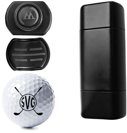 Benutzerdefinierte Golf Ball Marker Stempel - Dual-Use-Design Mit Wasserdichten Quick-Dry Tinte, Smudge-Free, Austauschbare Köpfe, Nachfüllbare Tinte, Für Männer, Golfer, Und Geliebten Menschen