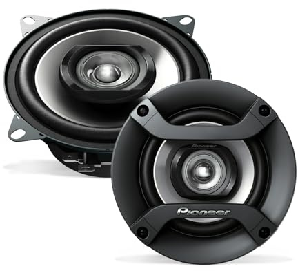 Pioneer TS-F1035R - Altavoces de Audio coaxiales de 2 vías para automóvil, Altavoces Redondos de Rango Completo de 4 Pulgadas, Potencia máxima de 150 W (par)