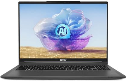 MSI Creator 16 AI Studio A1V Laptop (2024) | 16 1920x1200 FHD+ | Core Ultra 9-185H - 1TB SSD Hard Drive - 64GB RAM - Nvidia GeForce RTX 4080 | 16 cores @ 5.1 GHz - 12GB GDDR6X Win 11 Pro Black