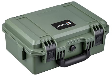 Lykus HC-3310 Wasserdichter Schaumstoffkoffer, Innengröße 29,8x18,2x11,5cm | IP67 wasserdicht, steckbarer Schaum, geeignet für Kameras, Objektive, elektronische Geräte und mehr