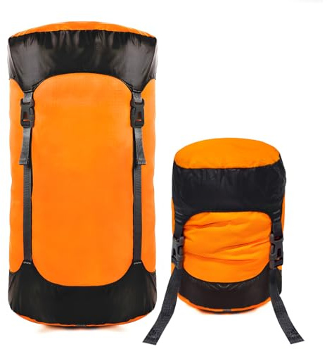 XIABYAYU Kompressionspåse för sovsäck, kompressionspåse, vandring, förvaringsväska, 11L/18L/30L/45L, ultralätt, utomhus, camping, bergsbestigning, vandring