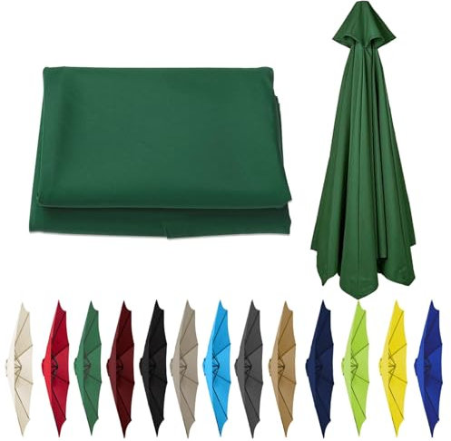 2m-3.5m Replacement Parasol Canopy, Parasol Umbrella Replacement Canopy, 6 Arms 8 Arms Parasol Cover for Garden Parasol Accessories
