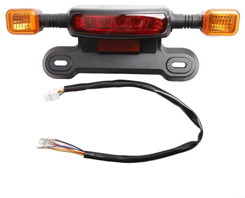 TIANHENGMart Taillight Assembly for Electric Bicycles with 12V Brake Light and LED Turn Signal Functionality
