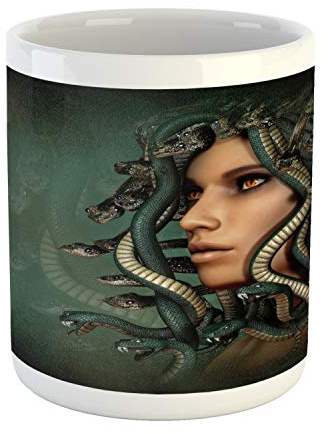 Individuell Keramik Tasse Grün und Tan Buntes Thermobeschichtung Becher 330ML für Weihnachten,Glühweintrinken,Elterngeschenk,Büro